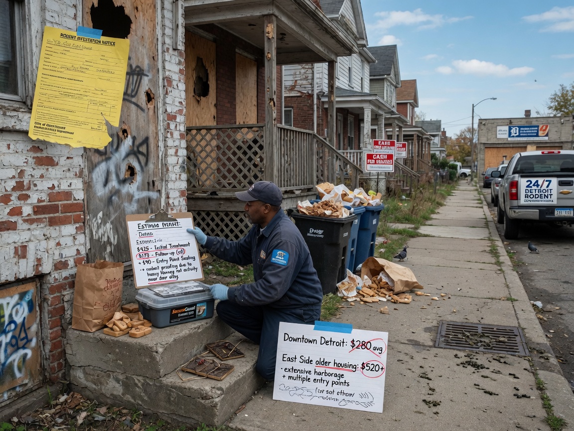 What Influences the Price of Rodent Control in Detroit